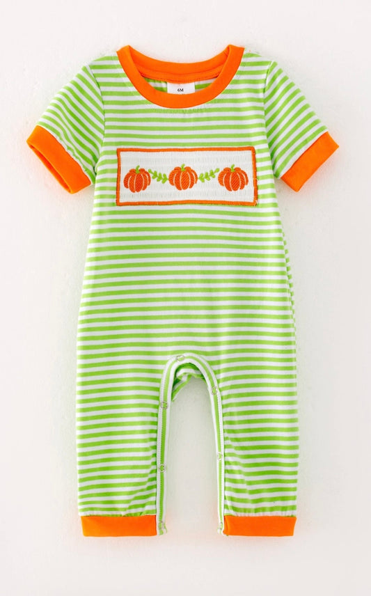 Halloween Striped Romper