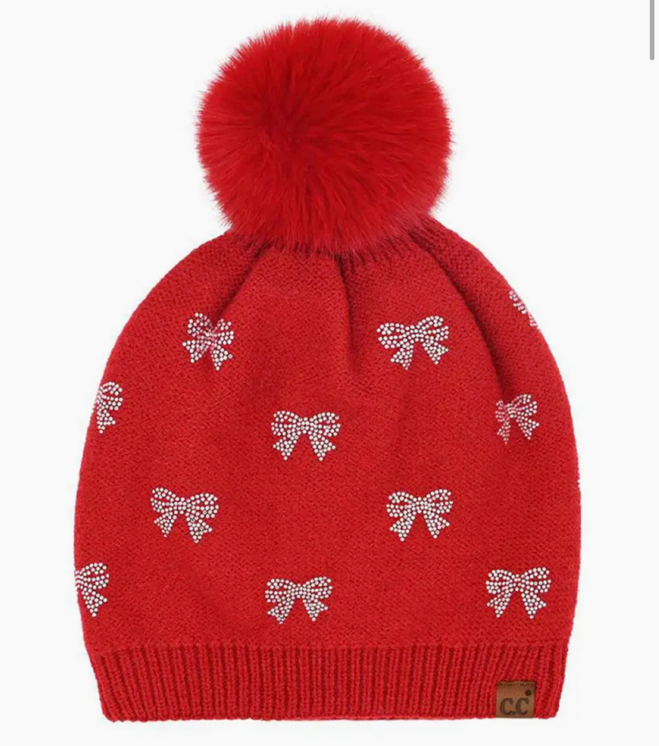 Red bow Beanie