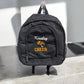 Black glitter backpack