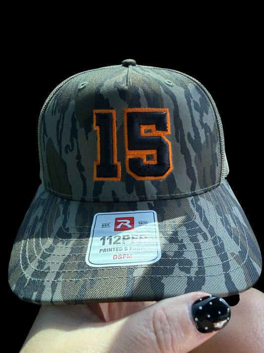 Mossy Oak hat with puff number