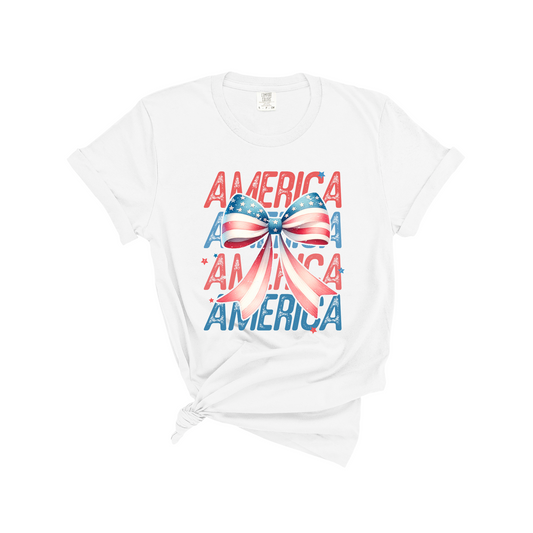 AMERICA BOW TEE