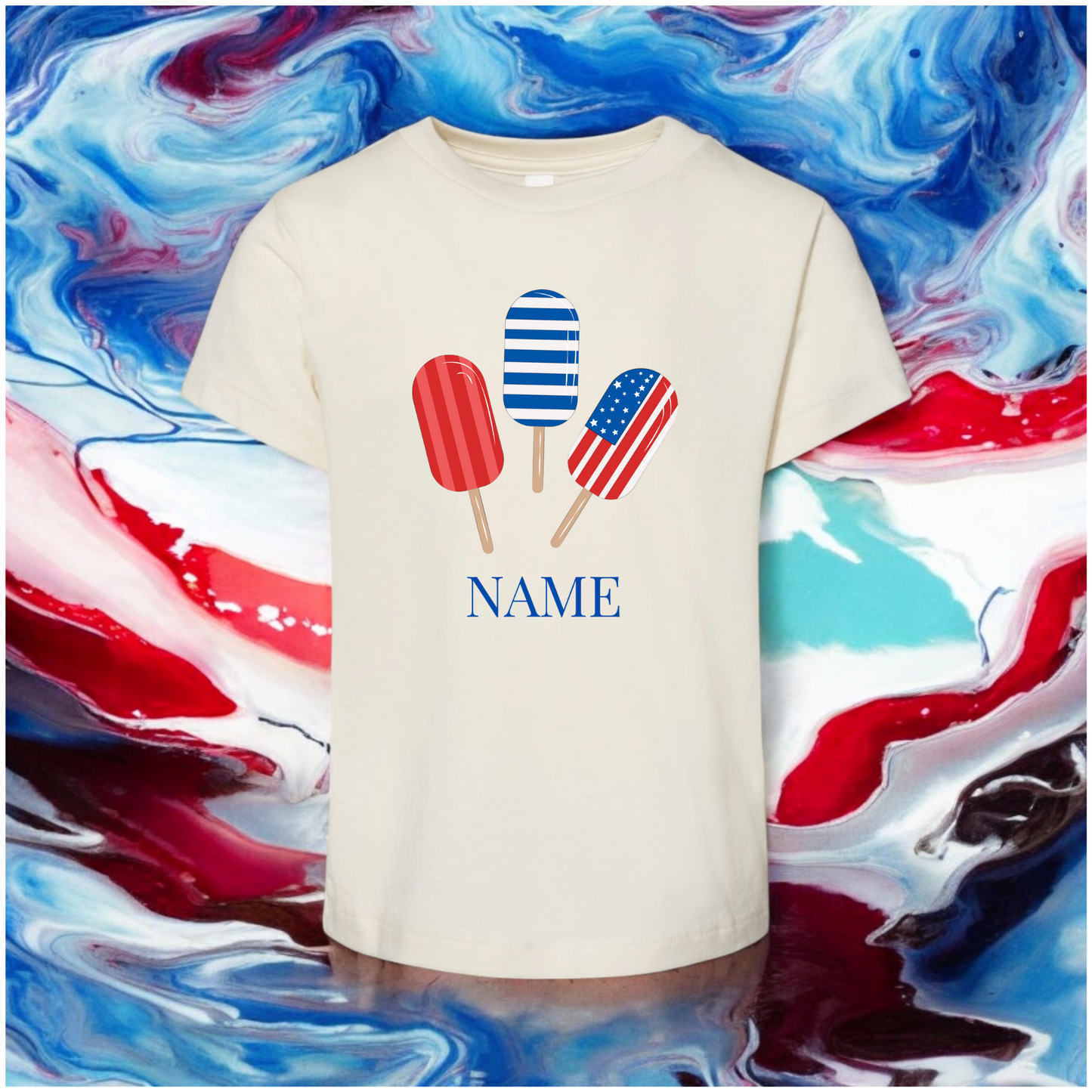 Popsicle flag tee