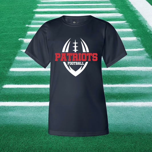 Patriots Football on Dri fit tee