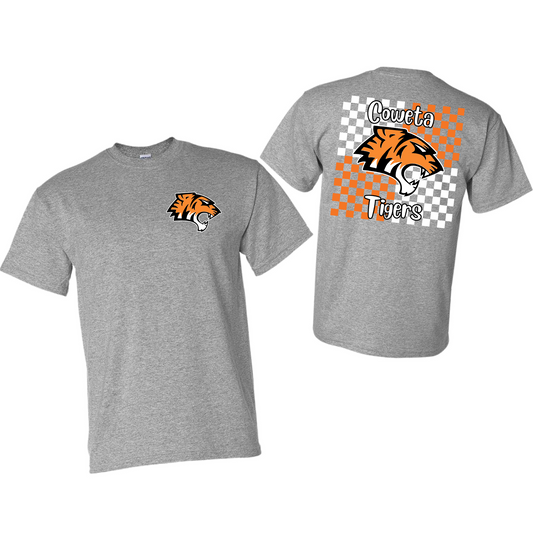 Checkered Tiger Mascot